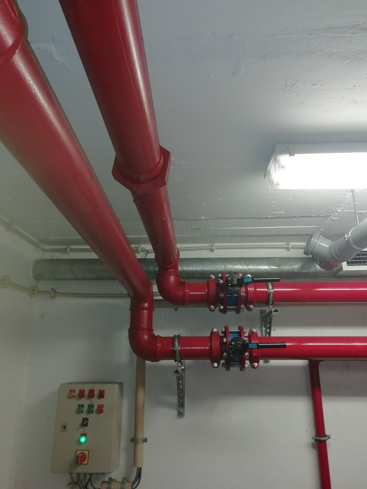 Posto de comando de sprinklers de rede de incêndio